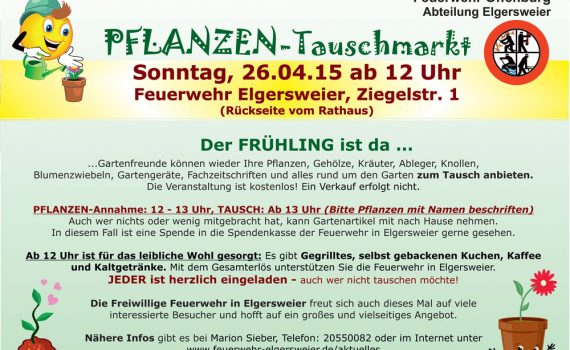 Pflanzentauschmarkt 2015 in Offenburg - Elgersweier