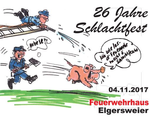 Schlachtfest der Feuerwehr in Elgersweier am 4.11.201
