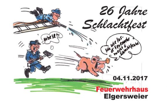 Schlachtfest der Feuerwehr in Elgersweier am 4.11.201